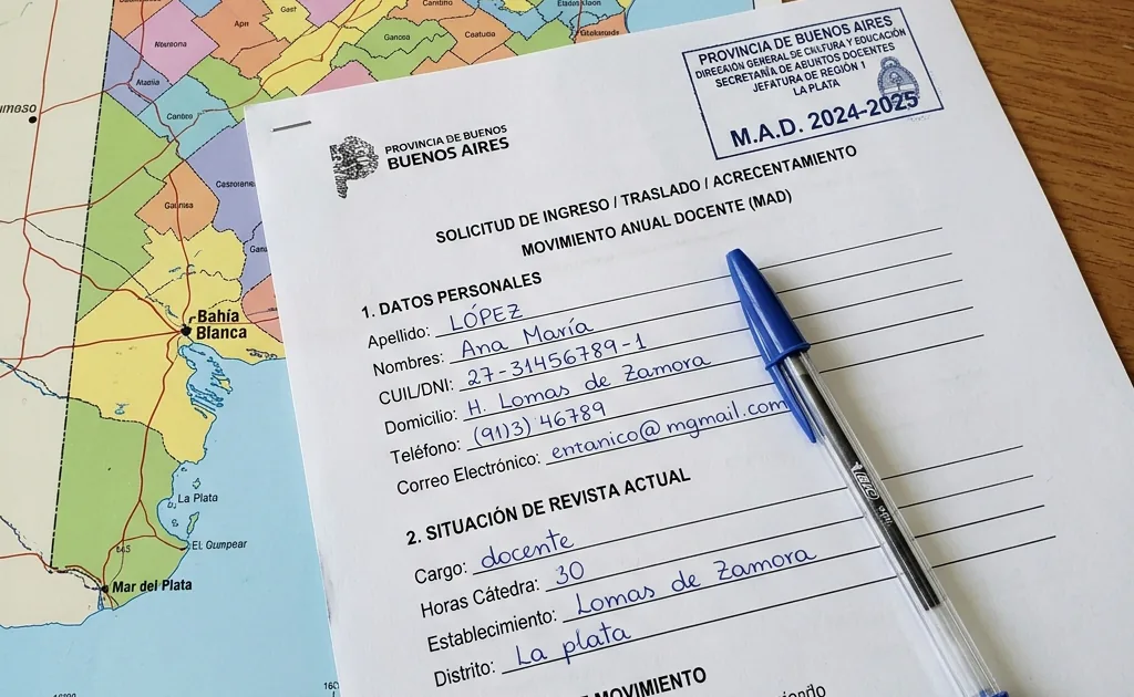 MAD y Acrecentamiento Docente 2026 (PBA): Guía del Estatuto 10.579